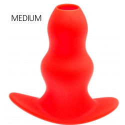 MK Toys Plug Tunnel Stretch Rouge Medium 13 x 6.4cm